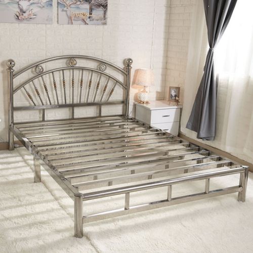 环保304不锈钢床1.8米双人床现代铁艺床1.