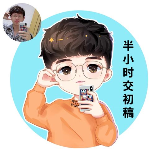 手绘头像微信头像卡通头像情侣头像动漫头像头像设计制作nft头像