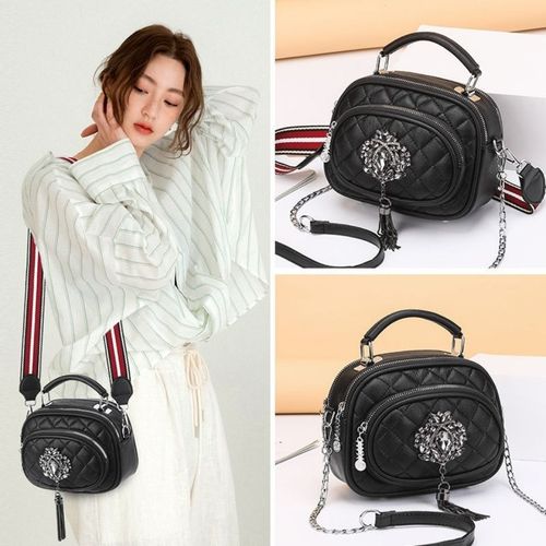 包包女2020新款韩版女包菱格链条背包时尚女士单肩包斜挎包百搭包