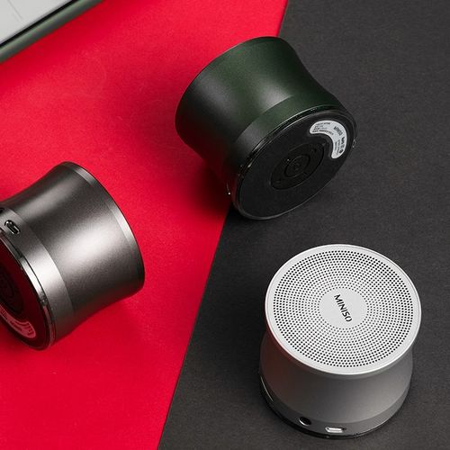 miniso名创优品金属重低音蓝牙音箱高音质简约音响
