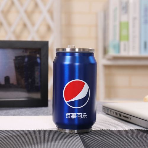 【网红款】个性可乐水杯不锈钢易拉罐保温杯创意网红便携式吸管杯子