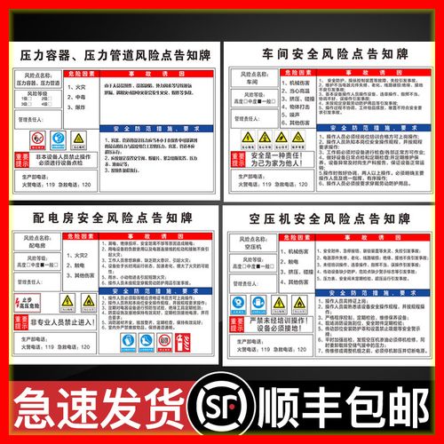压力容器压力管道点告知牌火灾中毒爆炸防范评估加油站车间告知卡有限