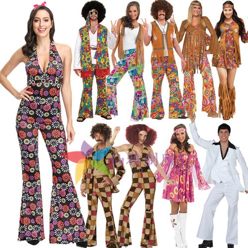 复古迪斯科服装disco costume 70年代嬉皮士hippie