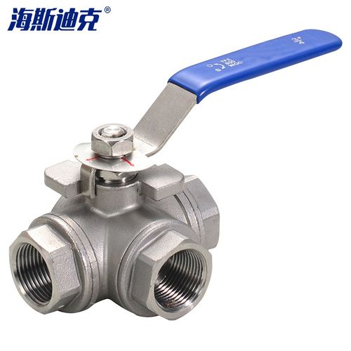 海斯迪克 gnjz-2041 304不锈钢内螺纹三通球阀 304重型手动球阀