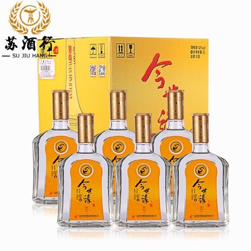 今世缘黄纪元42度500毫升*6瓶整箱装醇甜型白酒