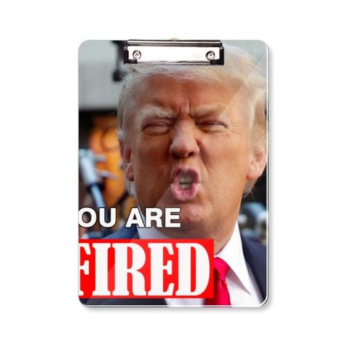 美国总统川普愤怒的总统平头文件夹书写垫板考试a4