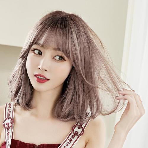 新款  假发女短发梨花头齐肩整顶发套自然蓬松锁骨发