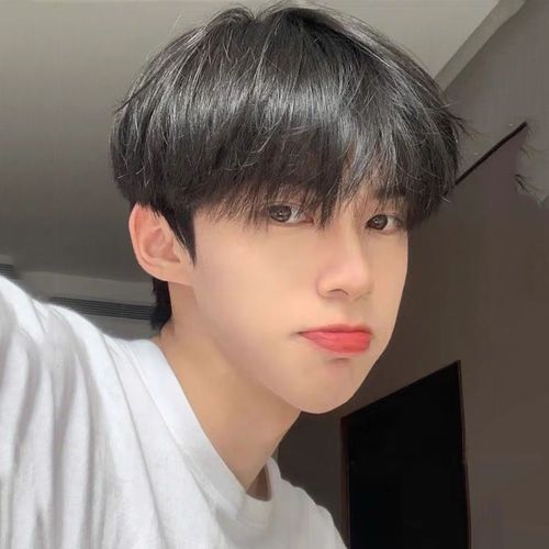 假发男短发帅气齐刘海韩版短直发款逼真蓬松学生头少年感全头套式