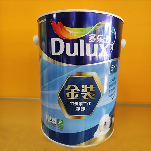 多乐士金装竹炭第二代5合1净味抗菌无添加内墙乳胶漆白漆5l