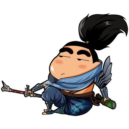 适用于 亚索贴纸联盟汽车贴疾风剑豪搞笑创意车贴遮挡划痕车门后档