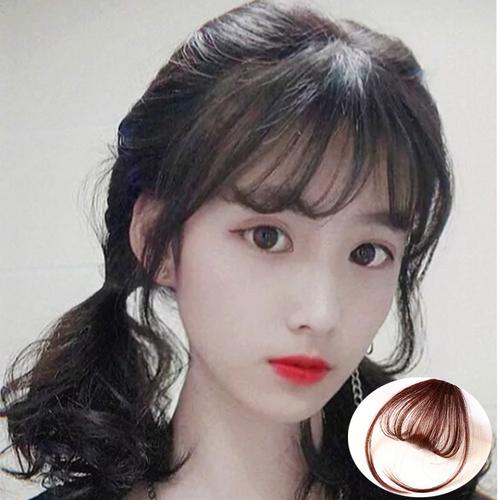 空气刘海假发网红齐假刘海女轻薄自然隐形无痕 刘海假发女 假发片