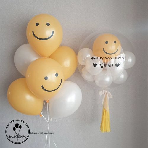 韩系ins网红黄色笑脸雏菊铝膜气球儿童生日派对拍照装饰周岁布置