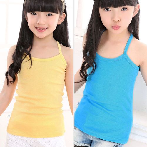 【现货现发】儿童背心女童小女孩吊带内衣纯棉夏季薄款中大童打底鸟之