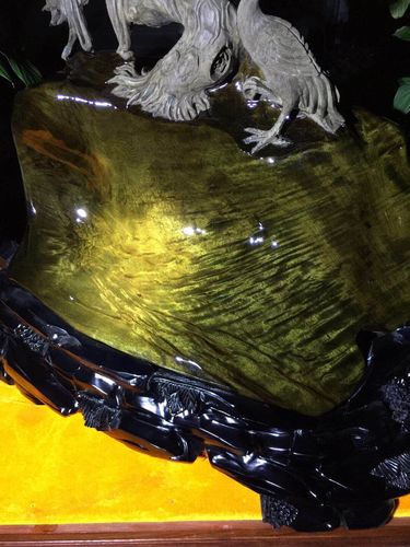 金丝楠松鹤延年金丝楠e仙鹤金丝楠g观音阴沉木摆件木雕小叶桢楠