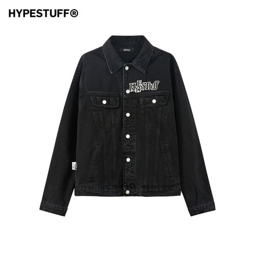【inxx】hypestuff 潮牌情侣印花牛仔外套男女通款hub1145156