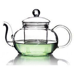 心怡玻璃茶具优质耐高温玻璃花茶壶 400ml