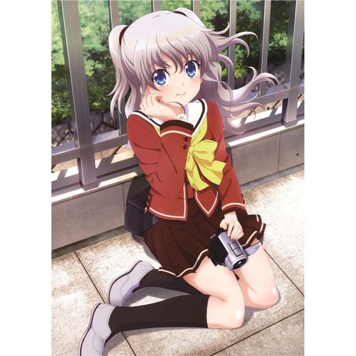 狼天影 charlotte夏洛特海报墙贴画友利奈绪柚咲步未二次元动漫学生