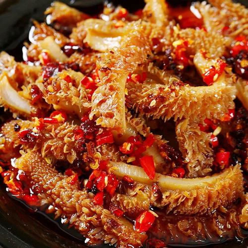 湖南特产农家下饭菜香辣牛肚毛肚爽口开胃下饭菜开盖即食280g瓶装