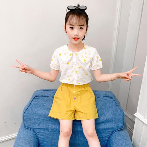 女童夏装网红套装8夏季洋气9中大童12岁11小女孩运动衣服10童装潮