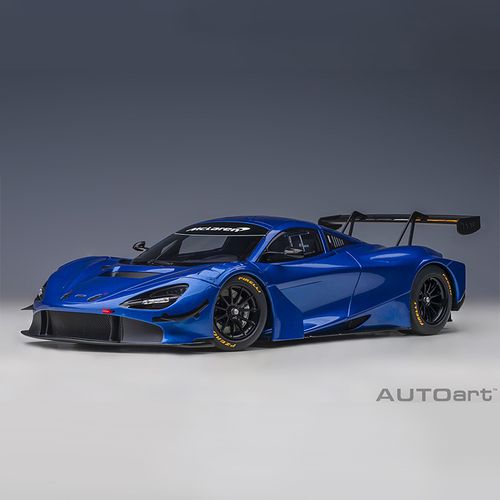 autoart-奥拓 迈凯伦 720s gt3 天青蓝 1 18汽车赛车模型收藏摆件