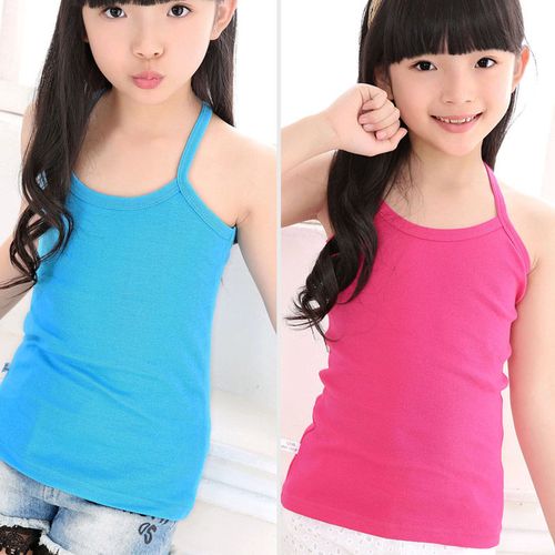 【现货现发】儿童背心女童小女孩吊带内衣纯棉夏季薄款中大童打底鸟之