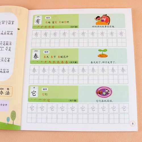 幼小衔接 学练一本通 识字 语文认字书幼儿园大班升一