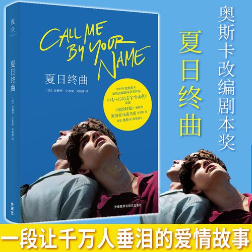 正版 请以你的名字呼唤我 中文版 夏日终曲 第90届奥斯卡获奖作品