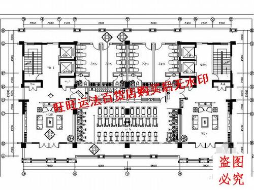 现代设计风格多功能健身会所施工cad图纸室内设计装修dwg图