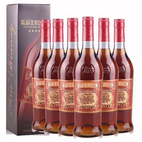 张裕四星金奖白兰地4星级700ml白兰地葡萄酒蒸馏酒洋酒整箱包邮