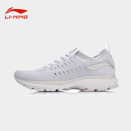 李宁跑步鞋女鞋战斧稳定减震轻便耐磨专业竞速低帮运动鞋 arzp004