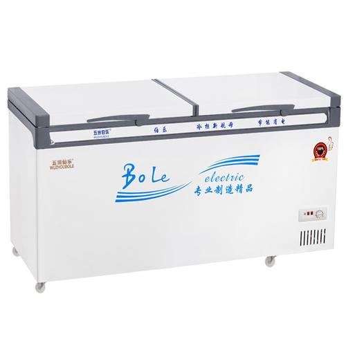 五洲伯乐wr/wf408 双门1米5卧式冰柜冷柜冷藏冷冻速冻商用茶叶柜肉柜