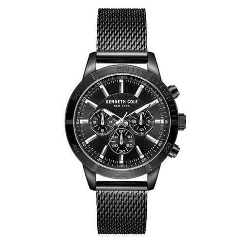 kenneth cole new york男手表石英不锈钢带黑色礼物腕表11089939