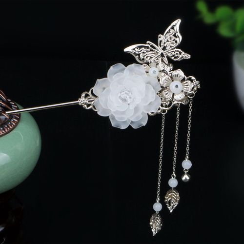 y古典复古发簪古风簪子古代步摇饰品发夹头饰汉服女古装配饰依莲妃