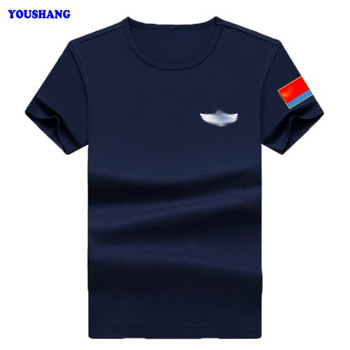 军旅男短袖t恤 空军飞行员体能训练服军迷中国旗冰丝棉圆领纪念衫