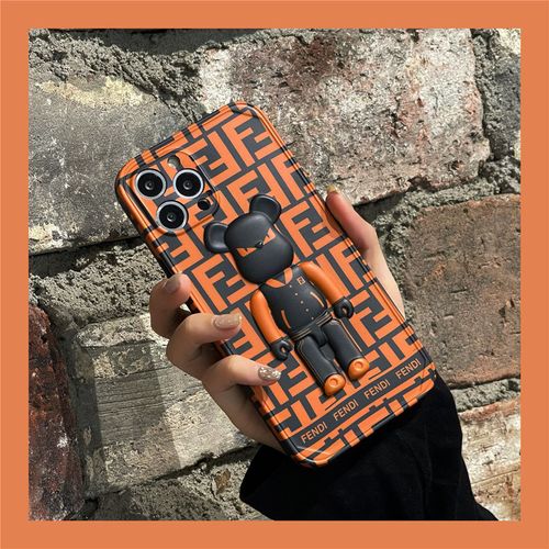 fendi潮积木熊iphone12pro max苹果11手机壳xs现代风xr软78p防摔【3月