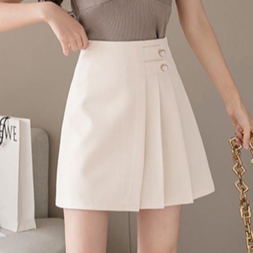 不规则百褶裙女夏2021新款半身裙显瘦包臀裙高腰a字短裙薄款半裙