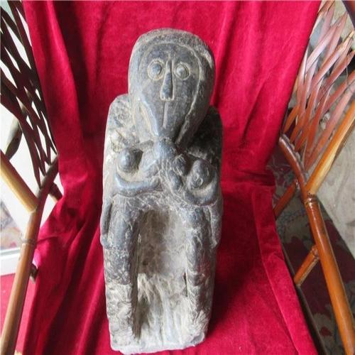 古玩古董民俗收藏明清老石雕老石头,明代青石猴子老物件摆件老货