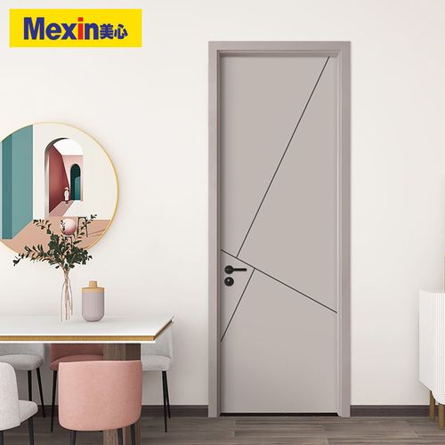mexin美心木门环保烤漆现代简约室内门套装门房间门卧室门n101