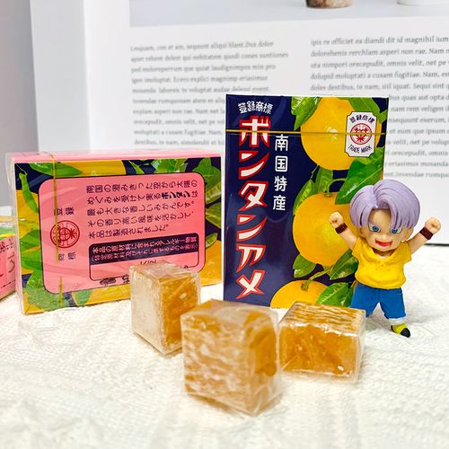 日本进口零食便利店seika南国特产古早柚子文旦糖果48