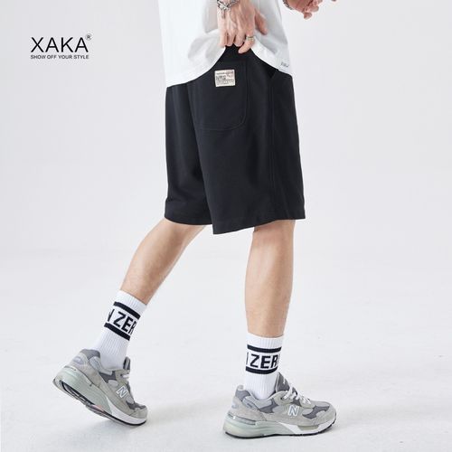 xaka夏季休闲短裤男运动短裤潮牌ins爆款宽松直筒5分卫裤篮球短裤