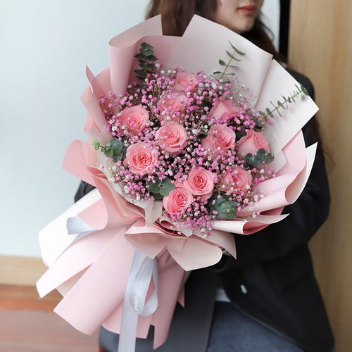 母亲节北京市鲜花速递红玫瑰花束平谷区密云区延庆县花店同城配送