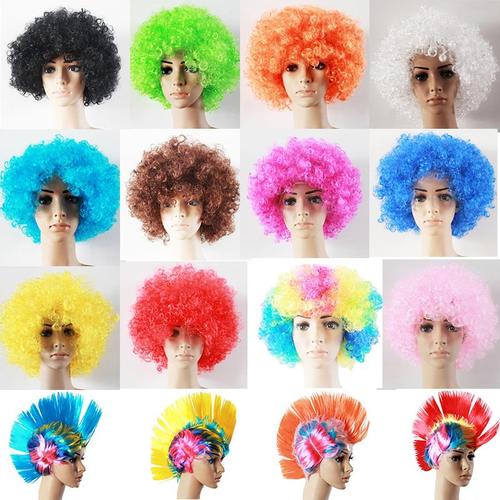 儿童爆炸头头套老奶奶表演道具女搞笑搞怪杀马特夸张彩色可爱假发