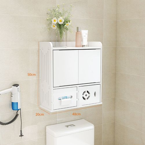 卫生间收纳柜防水落地式厕所置物柜多层洗手间浴室夹缝柜马桶边柜