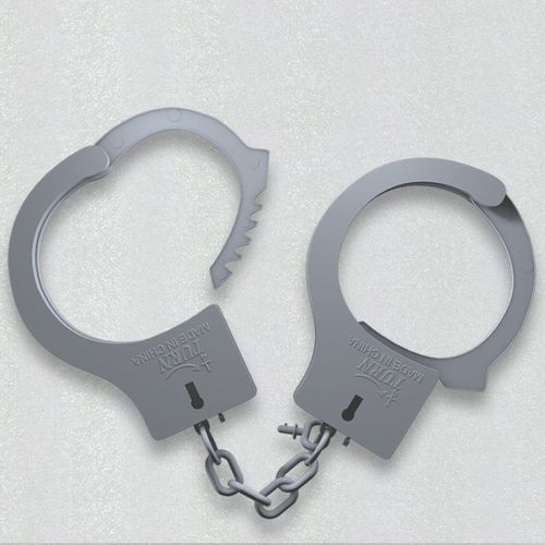 手铐警察真哈罗威万圣节儿童塑料黑猫警长假聚会装扮用品道具玩具