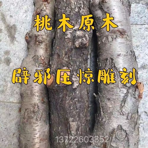 桃木原木 桃木树干 桃木板材定制 桃木树墩 镇宅辟邪雕刻原料