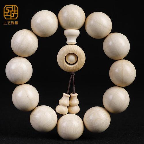 上艺雅集正宗降龙六道木佛珠手串20mm12颗时来运转男女款文玩手链