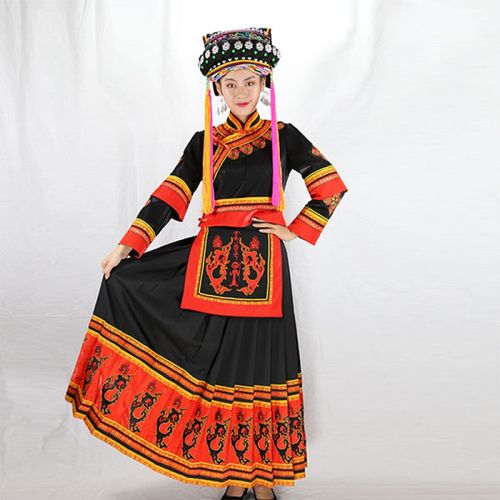 彝族民族服装女云南少数民族特色新款壮族百褶刺绣民族盛装生活装