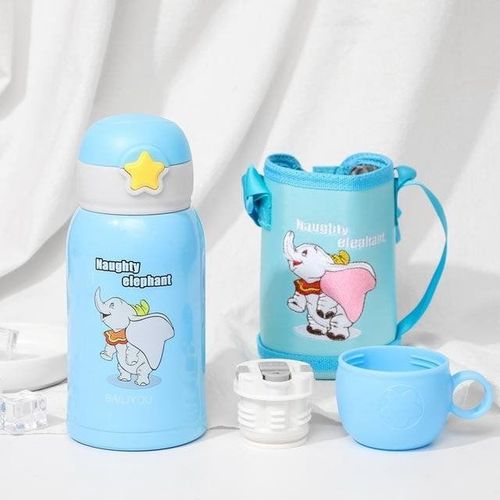 哈尔斯正品牌儿童卡通小书包不锈钢316保温杯宝宝星星吸管杯带