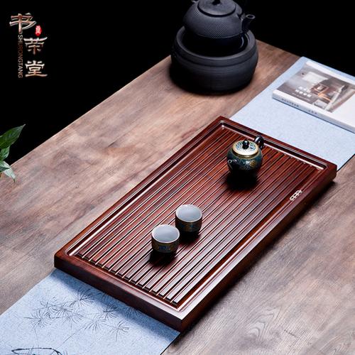茶盘家用北欧简约沥水盘家用大号长方形重竹客厅排水托盘功夫茶台