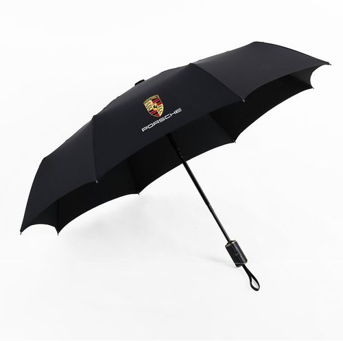 保时捷雨伞macan卡宴雨伞全自动三折伞加大汽车男士